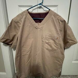 Carhartt Large tan scrub top